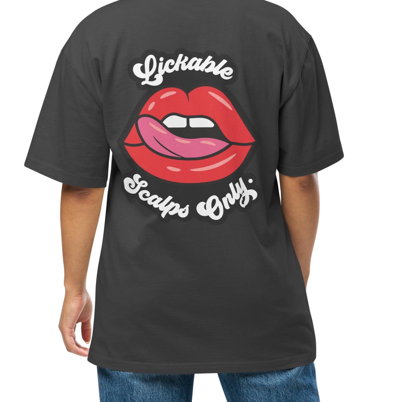 Lickable Scalps Only Oversized Faded T-shirt