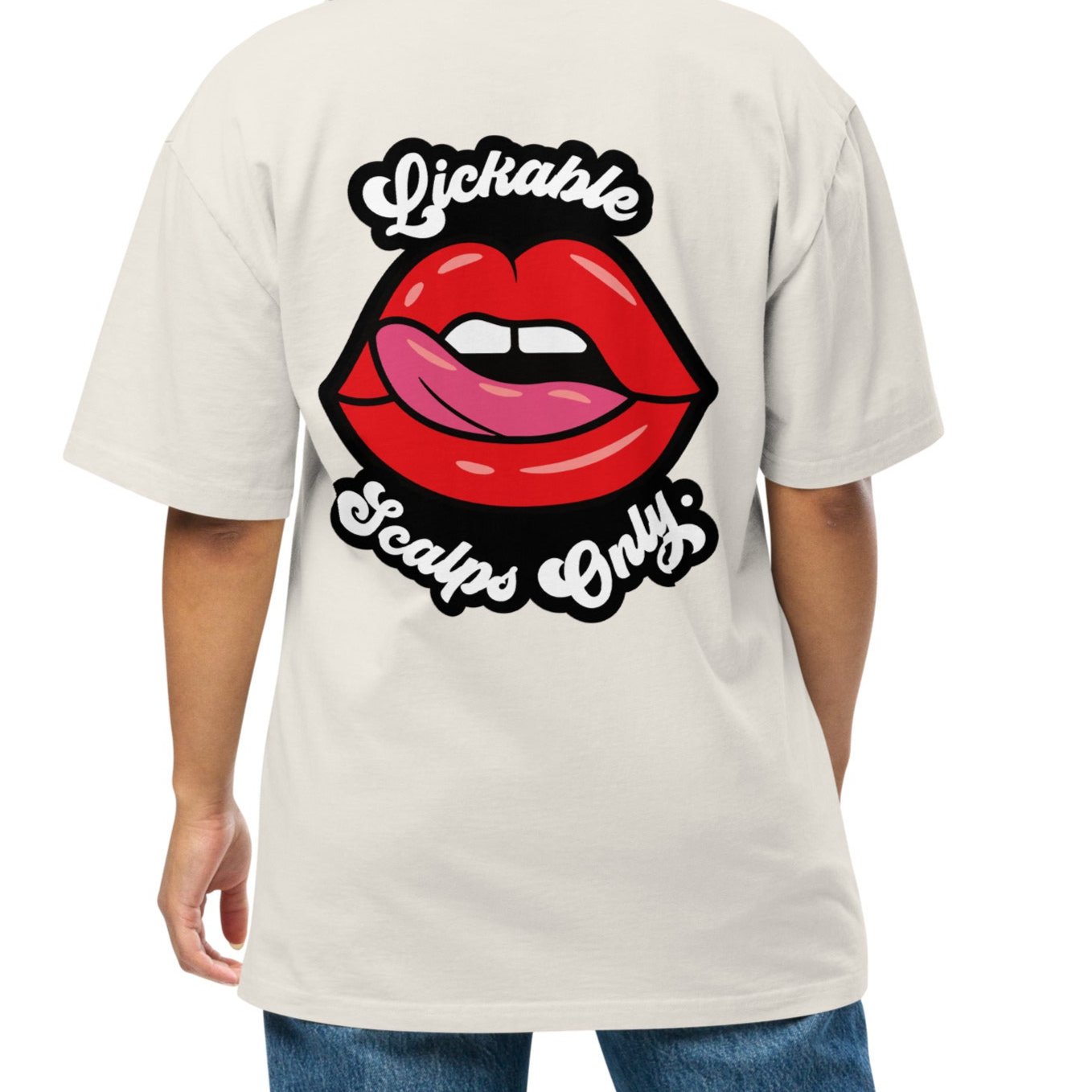 Lickable Scalps Only Oversized Faded T-shirt