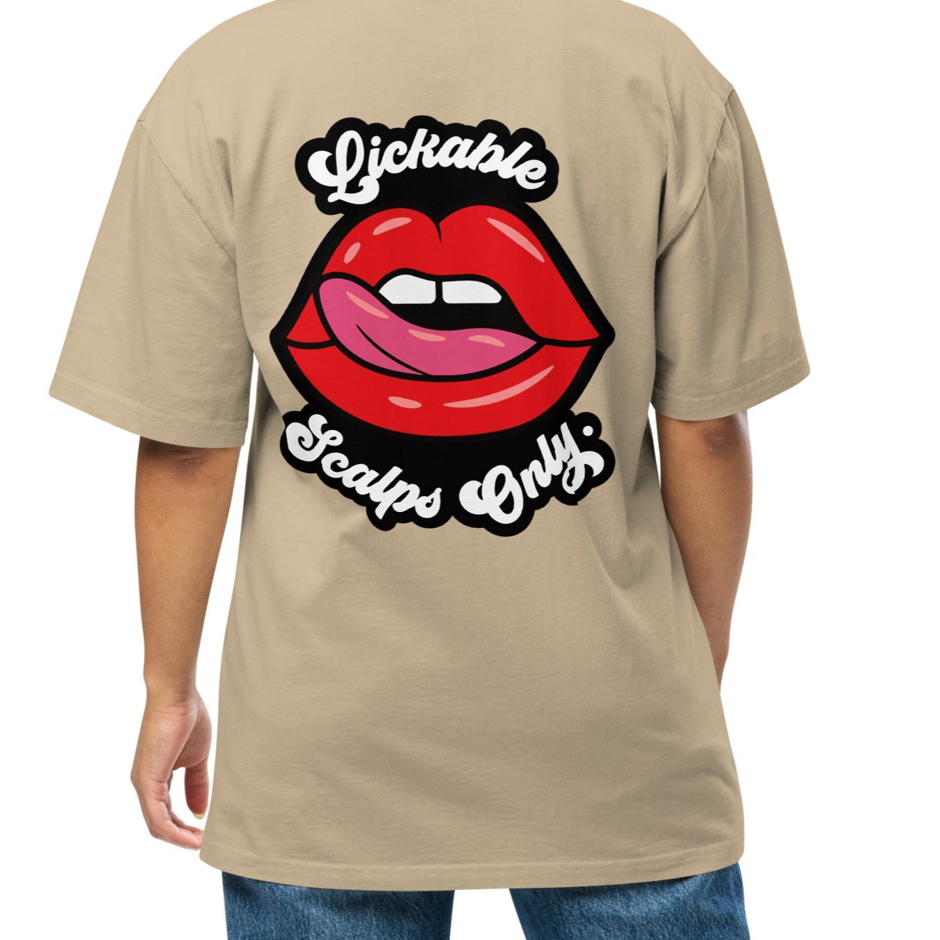 Lickable Scalps Only Oversized Faded T-shirt